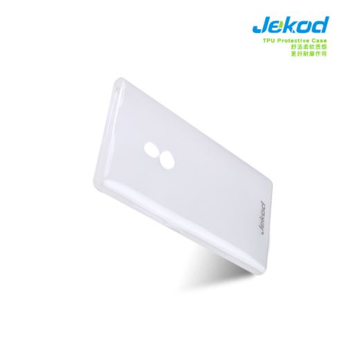 JEKOD TPU ochranné puzdro White pre Nokia Lumia 800