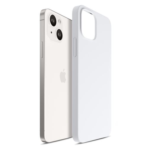 3mk ochranný kryt Hardy Silicone MagCase pre Apple iPhone 14, bílá