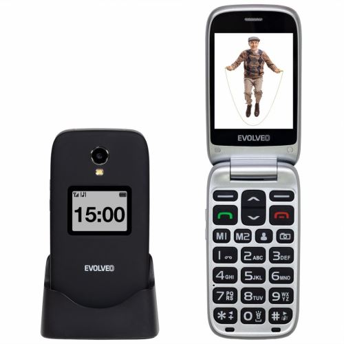 EVOLVEO EasyPhone FP, vyklápácí mobilný telefon 2.8" pre seniorov