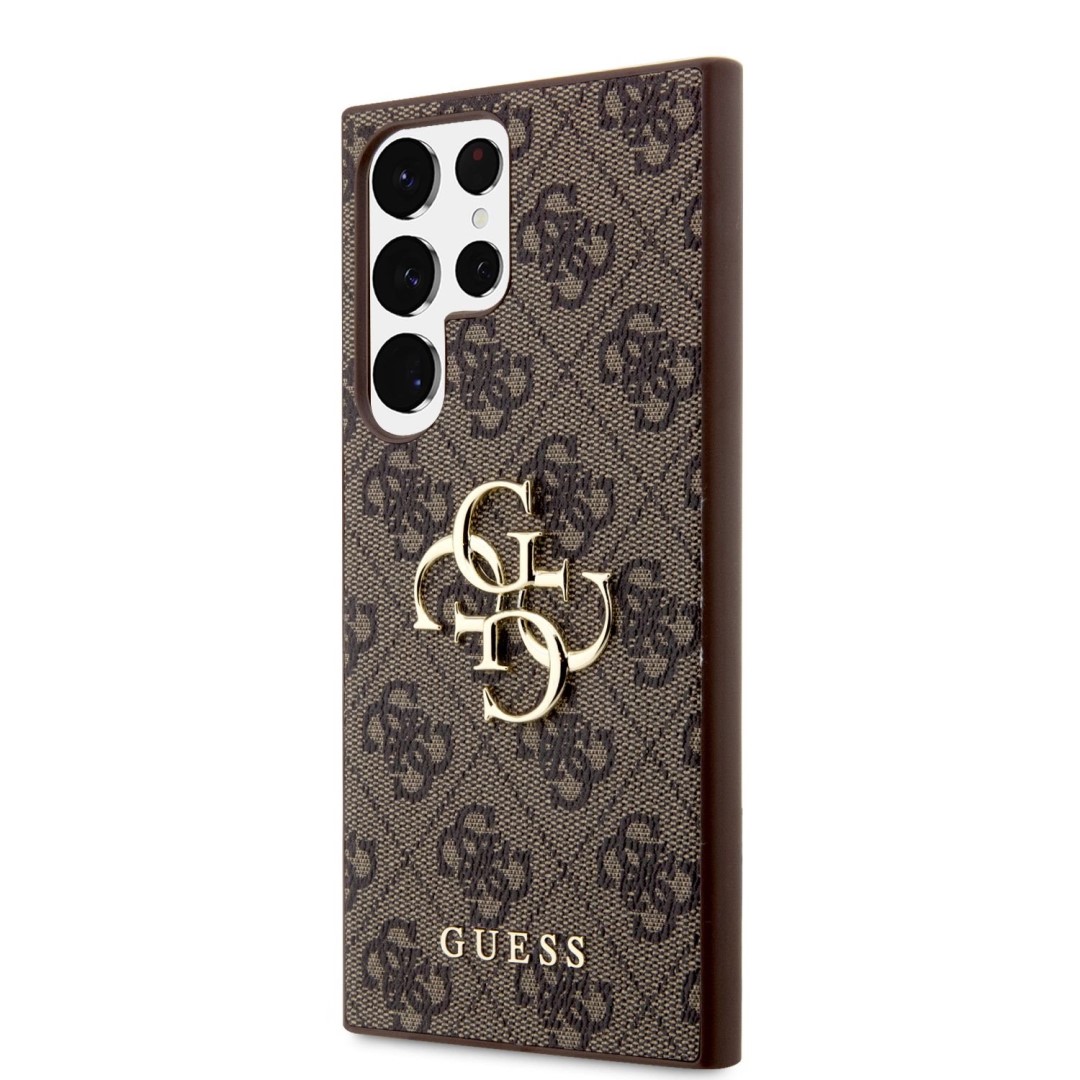 Guess 4G Charms case brown for Samsung Galaxy S23 Ultra