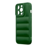 OBAL:ME Puffy Kryt pre Apple iPhone 15 Pro Dark Green