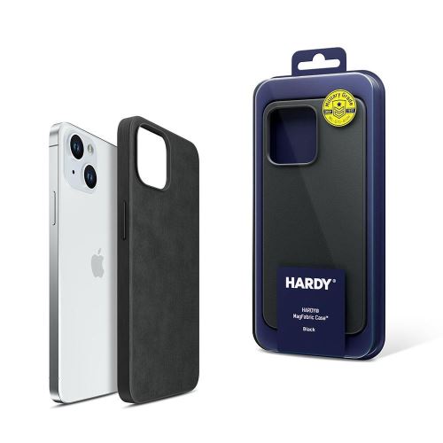 3mk ochranný kryt HARDY MagFabric Case pre Apple iPhone 15 Plus, Black