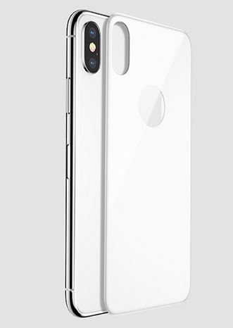 Apple iPhone X,Xs zadní tvrzené sklo bílé