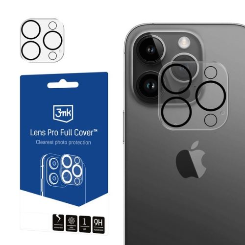 3mk tvrzené sklo Lens Pro Full Cover ochrana kamery pre Apple iPhone 12 Pro Max
