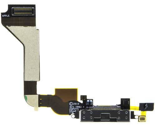 Apple iPhone 4S systémový Konektor + flex kábel Black + mikrofón