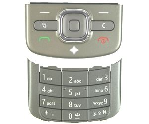 Nokia 6710n klávesnica titanová kompletný