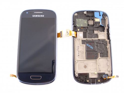 Samsung i8190 Galaxy S III mini kompletný kryt + LCD + dotyková plocha modrá