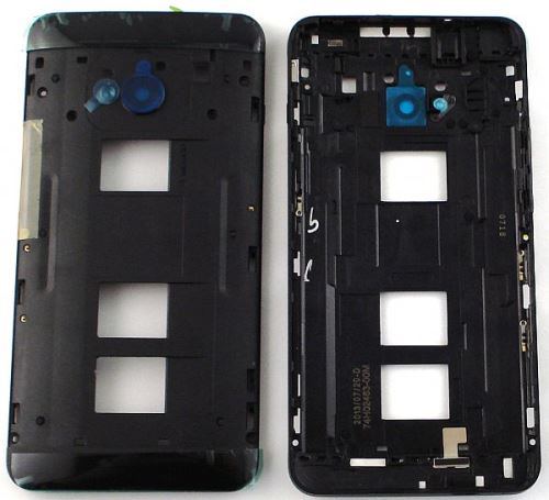 HTC One Dual SIM (802w) stredný kryt čierny
