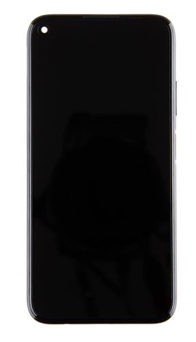 Huawei P40 Lite LCD displej + dotyk + predný kryt Midnight Black (Service Pack)