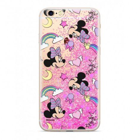 Disney Minnie 031 Glitter zadný kryt Pink pre Apple iPhone 7 Plus/8 Plus