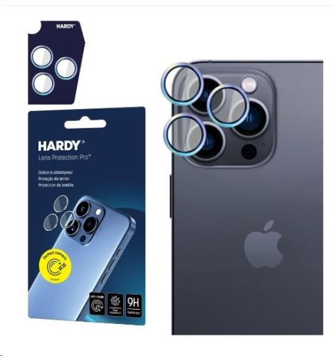 3mk ochrana kamery HARDY Lens Protection Pro pre iPhone 15 Pro, Rainbow