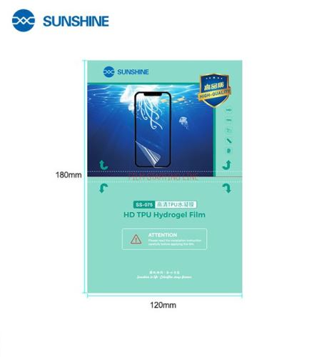 SUNSHINE SS-075 Hydrogel Folie pre Smartphony Pack 50 kusů