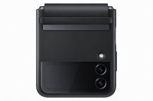 EF-VF721LBE Samsung Kožený Kryt pre Galaxy Z Flip4 Black
