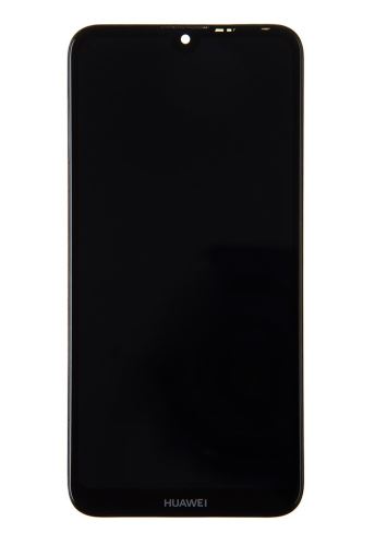 Huawei Y7 2019 LCD displej + dotyk + predný kryt Black (11pin)