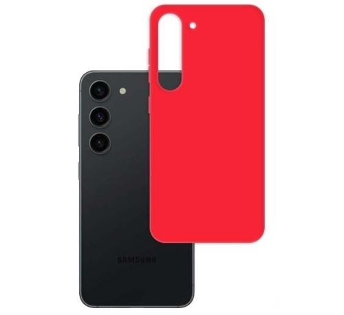 3mk ochranný kryt Matt Case pre Samsung Galaxy S23 (SM-S911) strawberry/červená