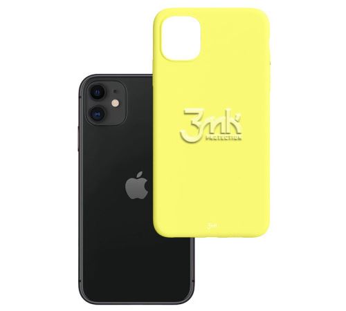 3mk ochranný kryt Matt Case pre Apple iPhone 11, lime/žlutozelená