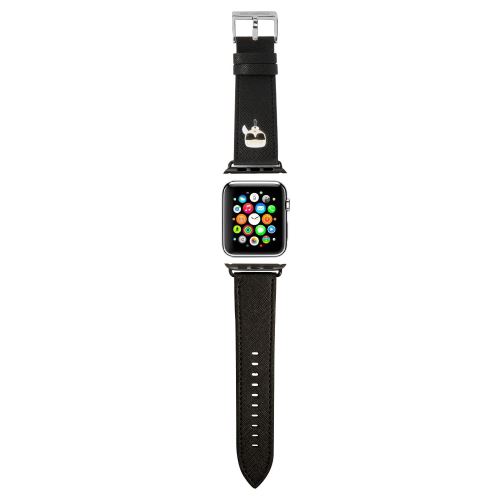 Karl Lagerfeld Karl Head PU Řemínek pro Apple Watch 42/44mm Black
