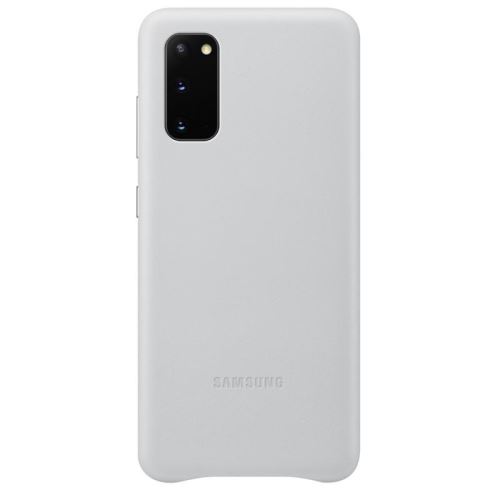EF-VG980LSE Samsung Kožený Kryt pre Galaxy S20 Silver