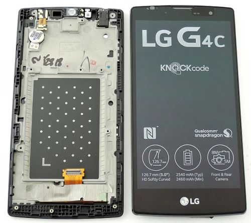 LG H525N G4c LCD displej + dotyk + predný kryt Silver