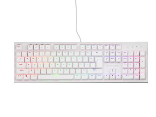 Genesis herná mechanická klávesnica THOR 303/RGB/Outemu Peach Silent/Drôtová USB/US layout