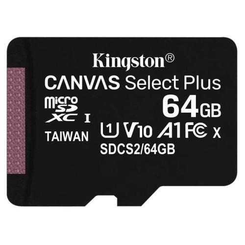 Kingston Canvas Select Plus A1/micro SDXC/64GB/100MBps/UHS-I U1 / Class 10