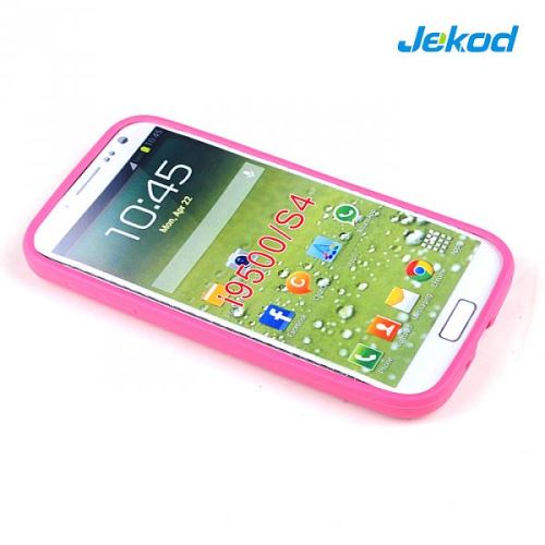 JEKOD Double Color TPU Case Pink pre Samsung i9505 Galaxy S4