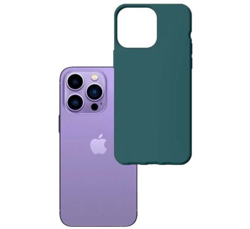 3mk ochranný kryt Matt Case pre Apple iPhone 14 Pro, lovage/tmavě zelená