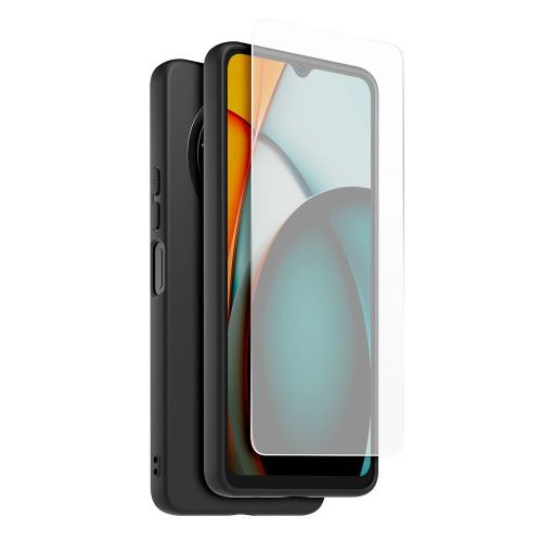 Made for Xiaomi TPU Kryt + Tvrzené Sklo pre Xiaomi Redmi A3 Black