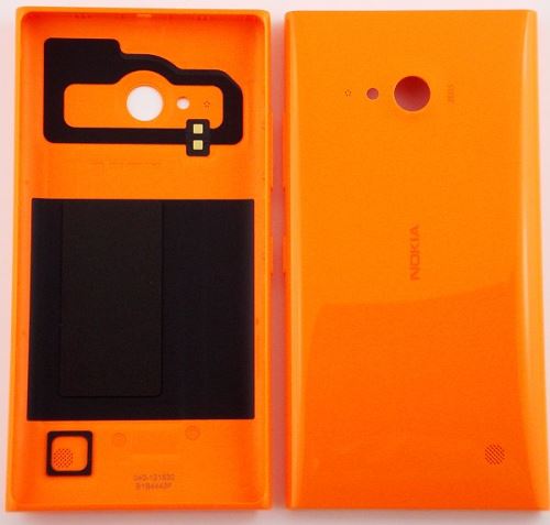 Nokia Lumia 730, 735 Orange kryt batérie