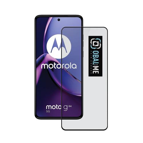 OBAL:ME 5D Tvrzené Sklo pre Motorola G84 Black