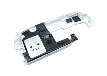 Samsung i9300/i9301 Galaxy S3 zvonček/reproduktor s anténou a jack konektorom biely
