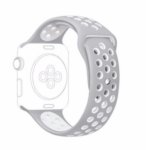 Apple Watch 38/40mm silikonový SPORT pásek šedý