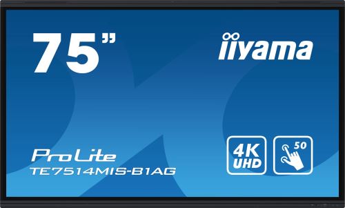 75" iiyama TE7514MIS-B1AG:VA,4K,50P,USB-C