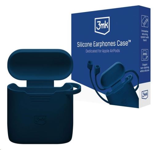 3mk silikonové pouzdro Silicone AirPods Case pre Apple AirPods 3rd gen., modrá