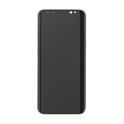 LCD displej + dotyk + predný kryt Samsung G950 Galaxy S8 Silver (Service Pack)