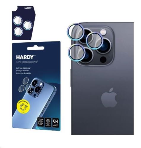 3mk ochrana kamery HARDY Lens Protection Pro pre iPhone 15 Pro Max, Rainbow