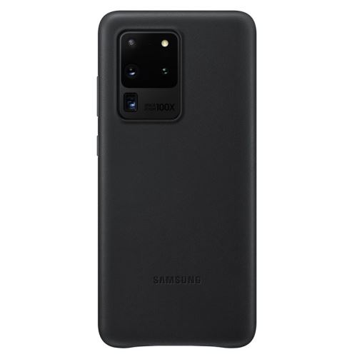 EF-VG988LBE Samsung Kožený Kryt pre Galaxy S20 Ultra Black