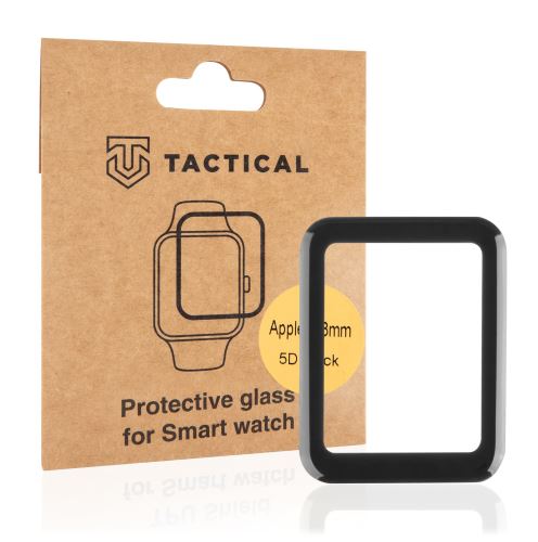 Tactical Glass Shield 5D sklo pre Apple Watch 38mm Series1/2/3 Black