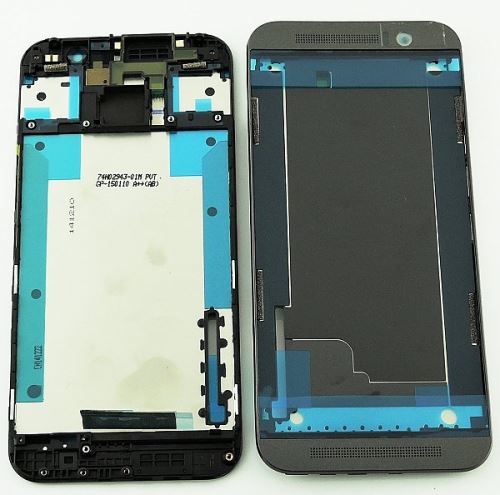 HTC One M9 predný kryt čierny