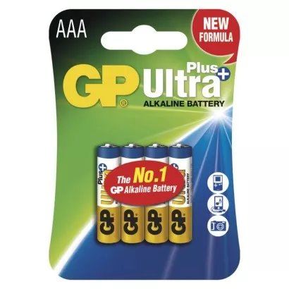 GP alkalická batéria ULTRA PLUS AAA (LR03) 4BL
