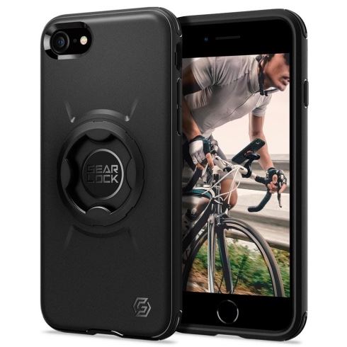 Spigen kryt Gearlock Bike Mount Case pre iPhone 7/8/SE 2020/2022 - Black