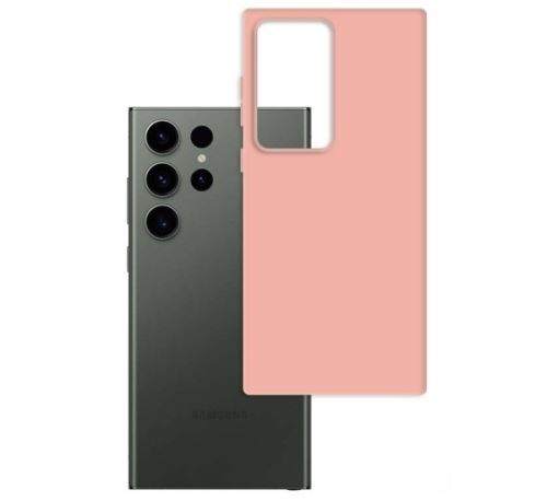 3mk ochranný kryt Matt Case pre Samsung Galaxy S23 Ultra (SM-S918) lychee/růžová