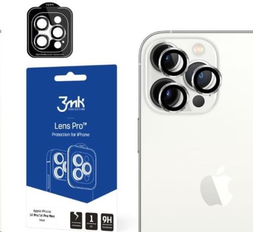 3mk ochrana kamery Lens Pro pre Apple iPhone 15 Pro, Silver