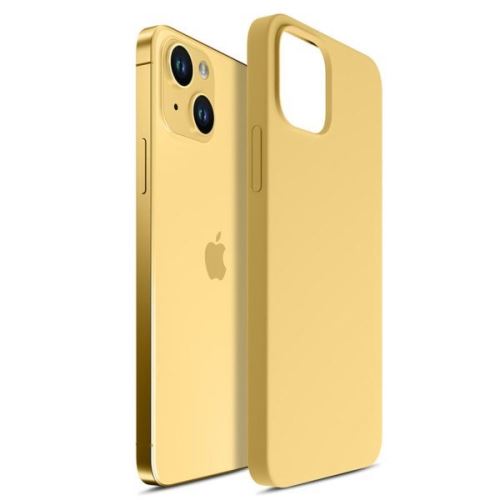 3mk ochranný kryt Hardy Silicone MagCase pre Apple iPhone 15, Yellow