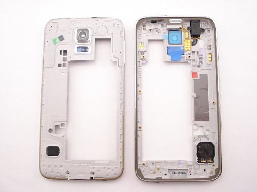 Samsung G900 Galaxy S5 White stredný kryt