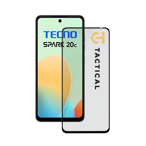 Tactical Glass Shield 5D sklo pre Tecno Spark 20c Black
