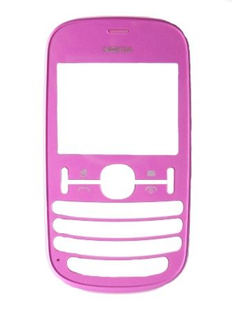 Nokia Asha 200 Mate Pink predný kryt