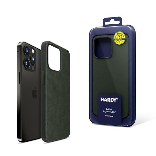3mk ochranný kryt HARDY MagFabric Case pre Apple iPhone 15 Pro, Evergreen
