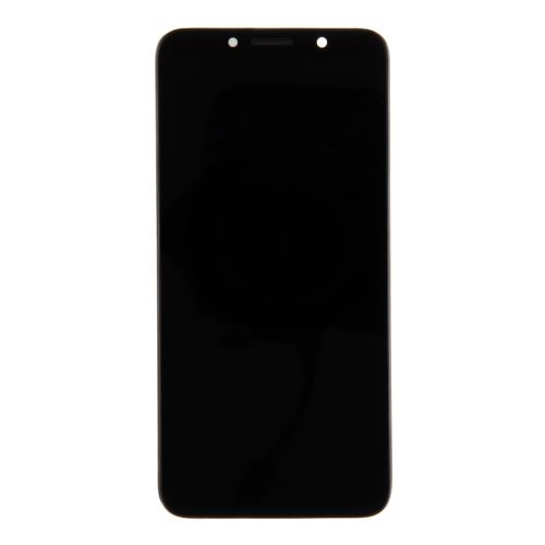 Motorola E6 Play LCD displej + dotyk + predný kryt Black (Service Pack)