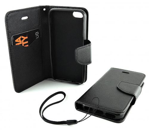 Sony Z5 Fancy diary case zatváracie puzdro čierne
